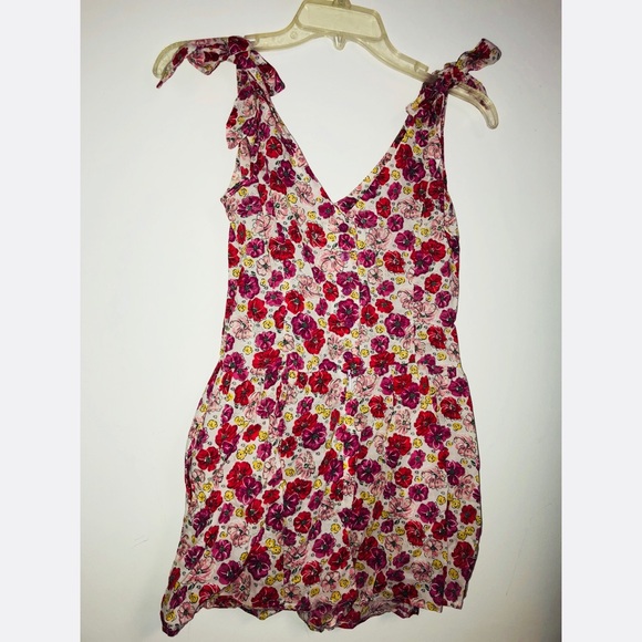 Miley Cyrus Floral Romper Small - Picture 2 of 2